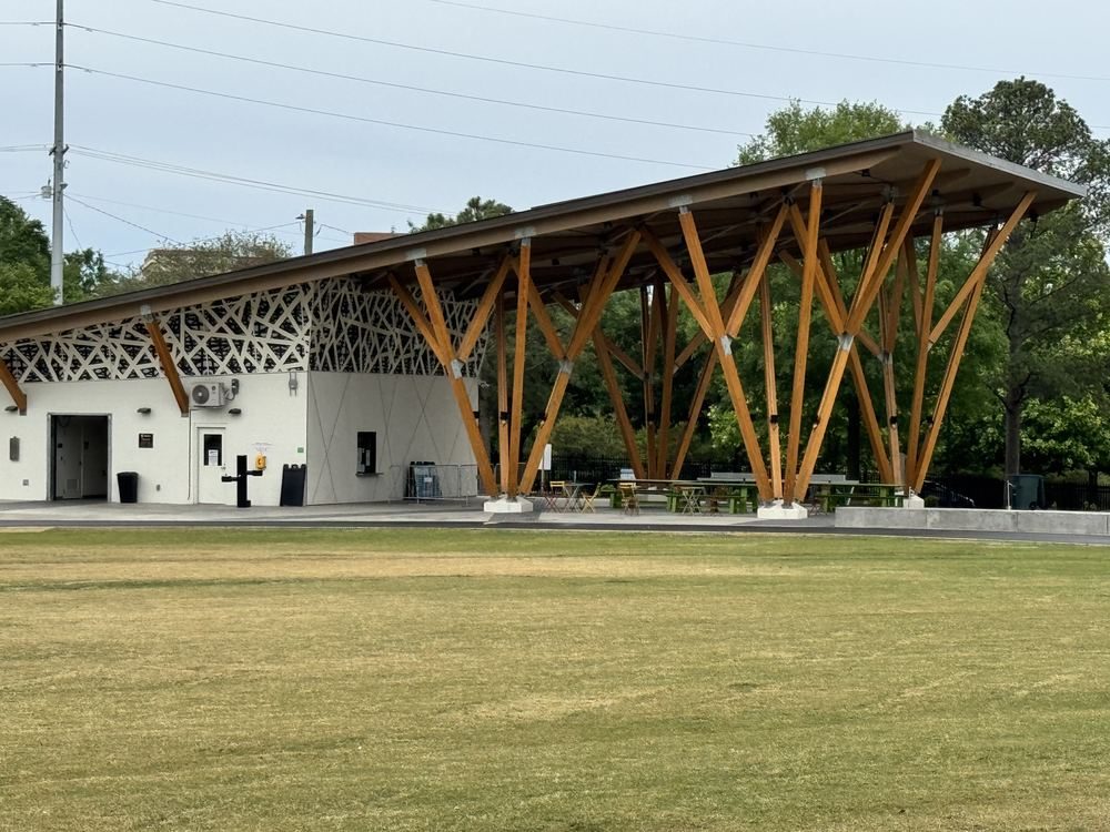 Outdoor pavilion painting project
